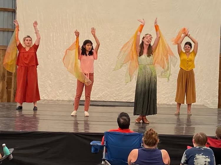 Panoply summer performance troupe rehearsing at OVATION!’s Richmond Hill summer camp
